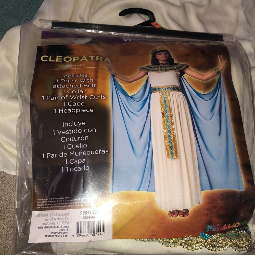 Cleopatra 5 pc. Halloween‎ costume Women’s medium 8-10 New